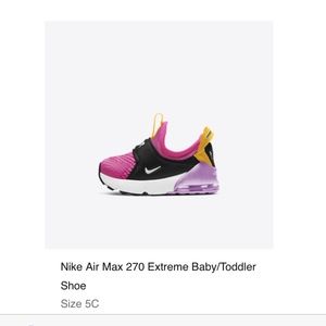 Nike Air Max 270 Extreme Baby/Toddler Shoe Size 5C